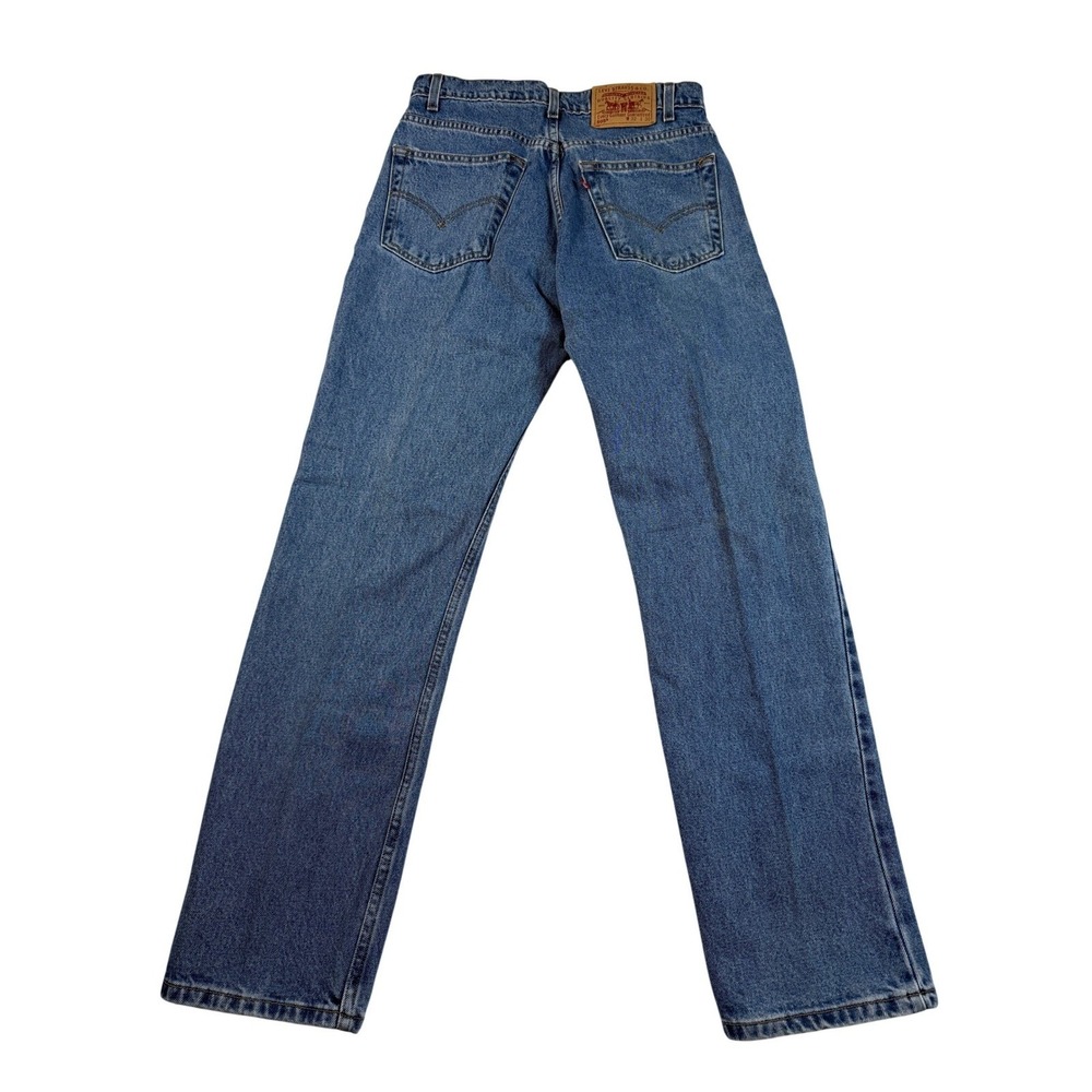 1998 Levis 505 Regular Fit Straight Leg Mens 30x30 Jeans Blue Vintage - Picture 1 of 11